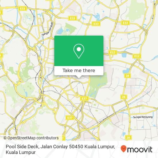 Pool Side Deck, Jalan Conlay 50450 Kuala Lumpur map