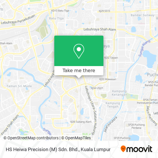 Peta HS Heiwa Precision (M) Sdn. Bhd.