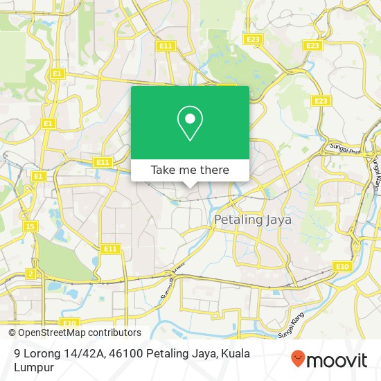 9 Lorong 14 / 42A, 46100 Petaling Jaya map