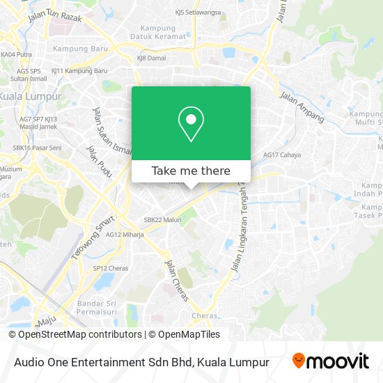 Audio One Entertainment Sdn Bhd map