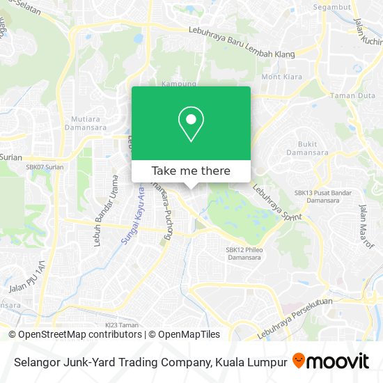 Selangor Junk-Yard Trading Company map