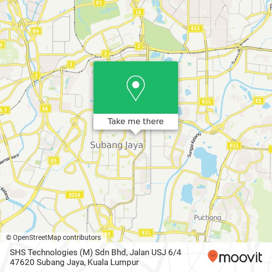 SHS Technologies (M) Sdn Bhd, Jalan USJ 6 / 4 47620 Subang Jaya map