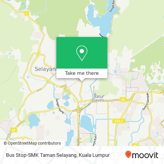 Bus Stop-SMK Taman Selayang map