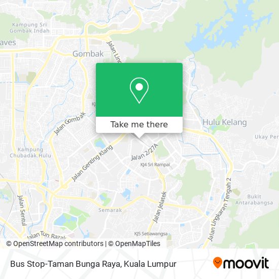 Peta Bus Stop-Taman Bunga Raya