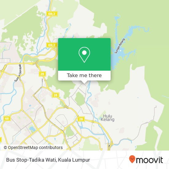 Bus Stop-Tadika Wati map