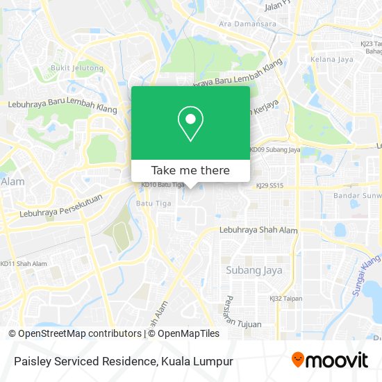 Paisley Serviced Residence map