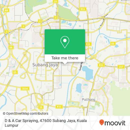 D & A Car Spraying, 47600 Subang Jaya map