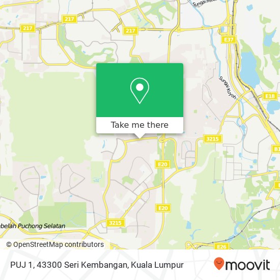 PUJ 1, 43300 Seri Kembangan map