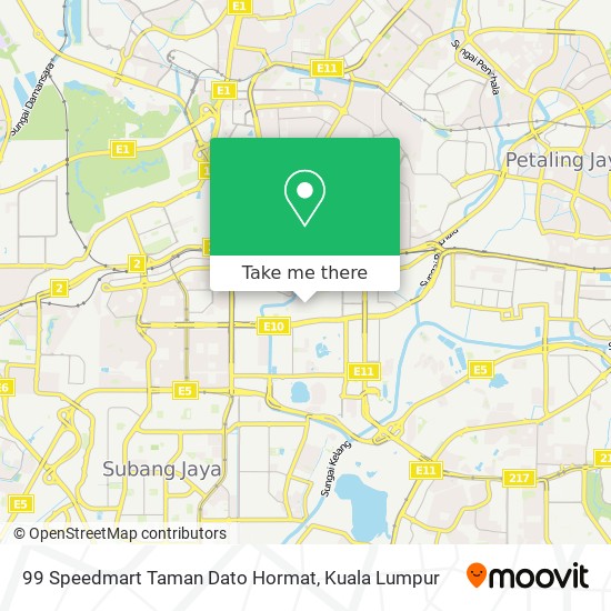 99 Speedmart Taman Dato Hormat map