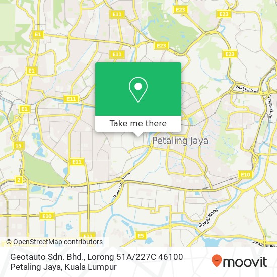 Geotauto Sdn. Bhd., Lorong 51A / 227C 46100 Petaling Jaya map
