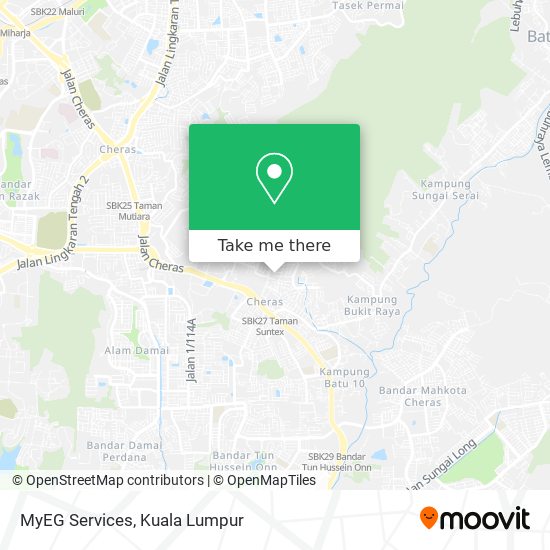 MyEG Services map