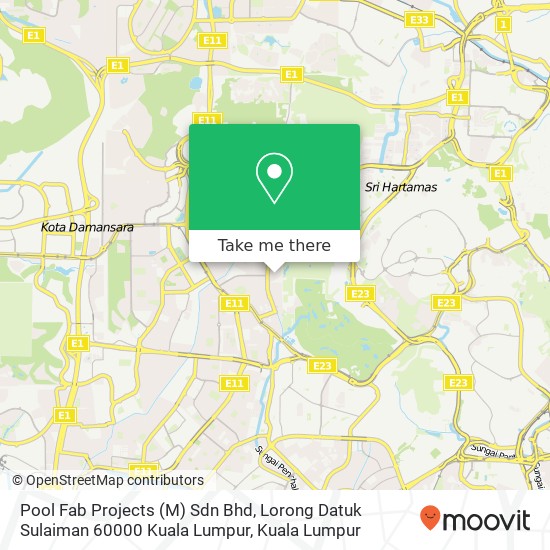 Pool Fab Projects (M) Sdn Bhd, Lorong Datuk Sulaiman 60000 Kuala Lumpur map