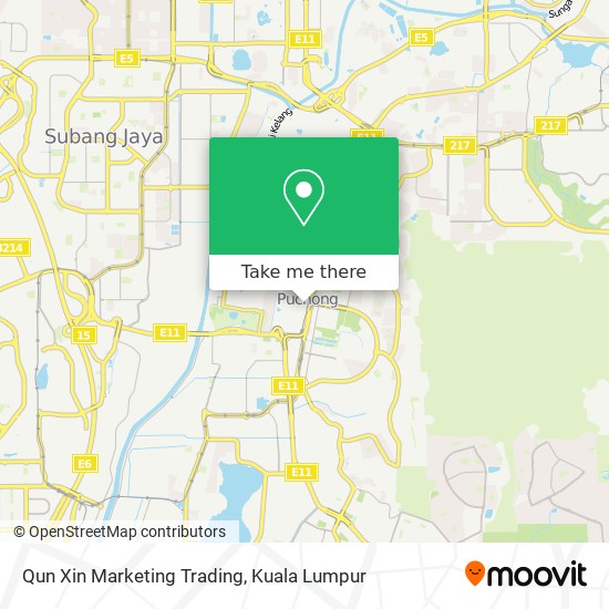 Qun Xin Marketing Trading map