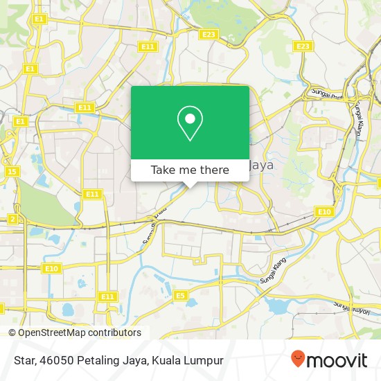 Star, 46050 Petaling Jaya map