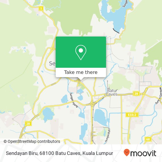 Sendayan Biru, 68100 Batu Caves map