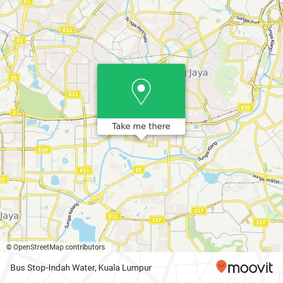 Bus Stop-Indah Water map