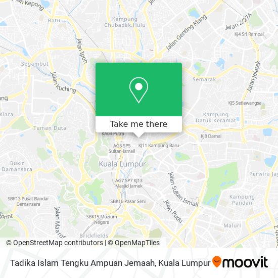 Tadika Islam Tengku Ampuan Jemaah map