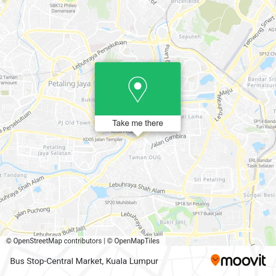 Bus Stop-Central Market map