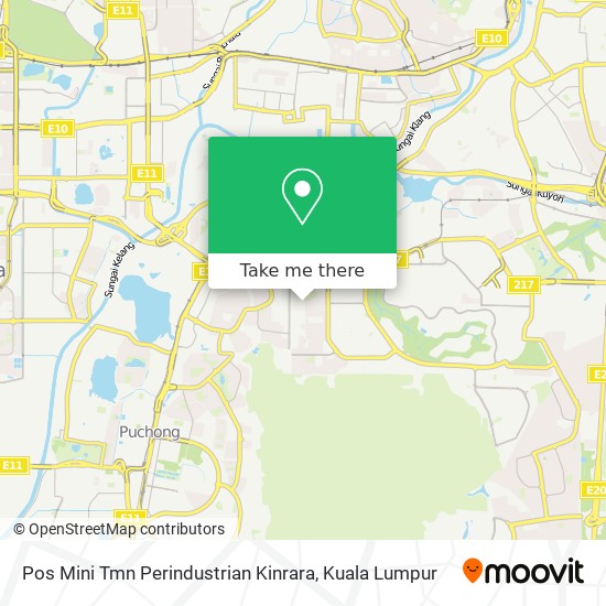 Pos Mini Tmn Perindustrian Kinrara map