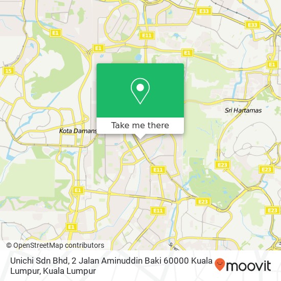 Unichi Sdn Bhd, 2 Jalan Aminuddin Baki 60000 Kuala Lumpur map