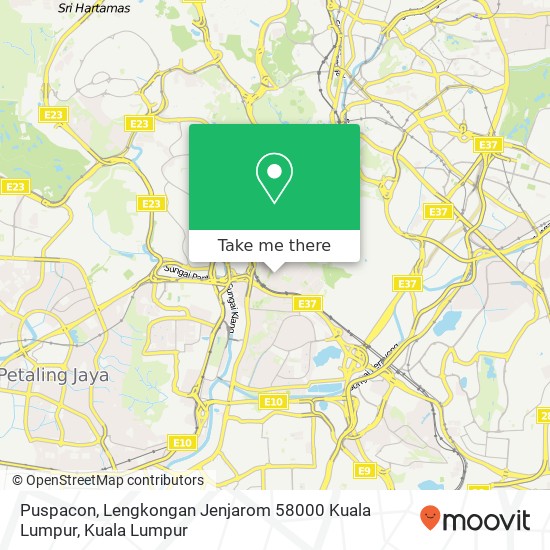 Puspacon, Lengkongan Jenjarom 58000 Kuala Lumpur map