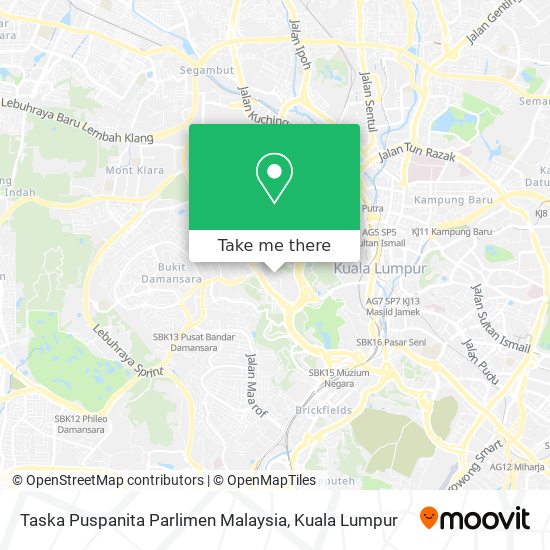 Taska Puspanita Parlimen Malaysia map