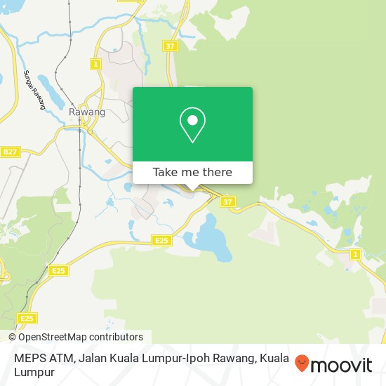 MEPS ATM, Jalan Kuala Lumpur-Ipoh Rawang map