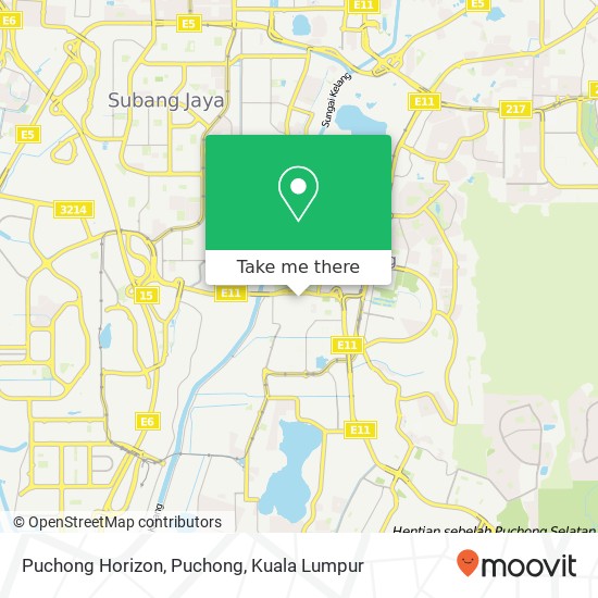 Puchong Horizon, Puchong map