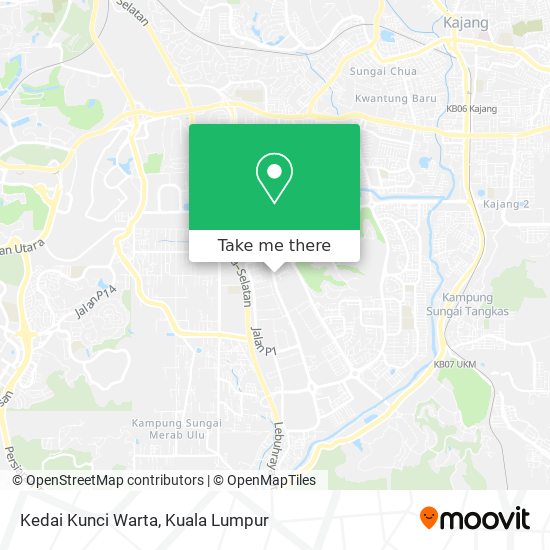 Kedai Kunci Warta map