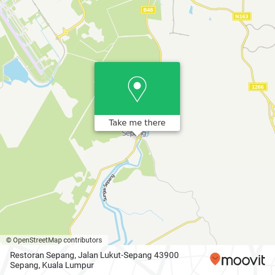 Peta Restoran Sepang, Jalan Lukut-Sepang 43900 Sepang