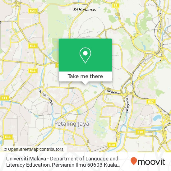 Universiti Malaya - Department of Language and Literacy Education, Persiaran Ilmu 50603 Kuala Lumpur map