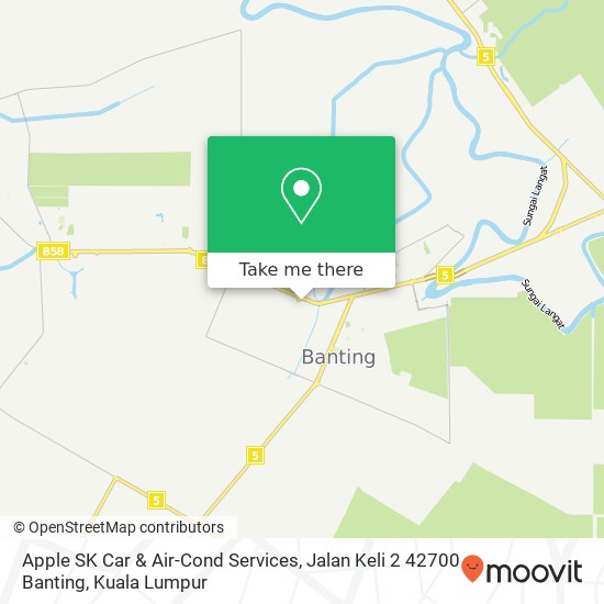 Apple SK Car & Air-Cond Services, Jalan Keli 2 42700 Banting map