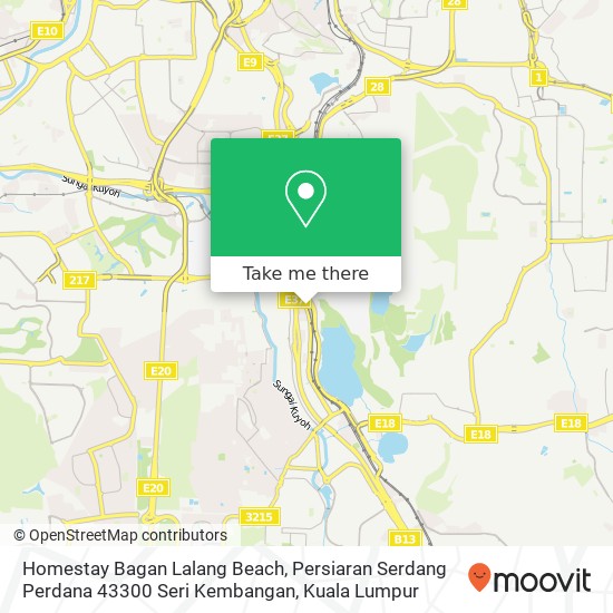 Peta Homestay Bagan Lalang Beach, Persiaran Serdang Perdana 43300 Seri Kembangan