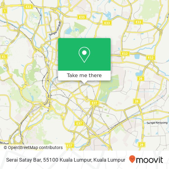 Peta Serai Satay Bar, 55100 Kuala Lumpur