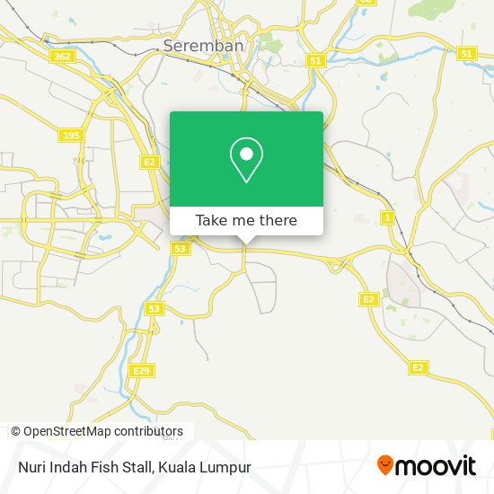 Peta Nuri Indah Fish Stall