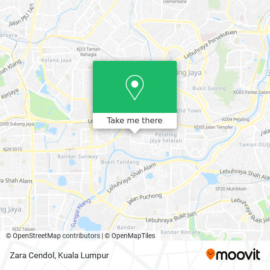 Zara Cendol map