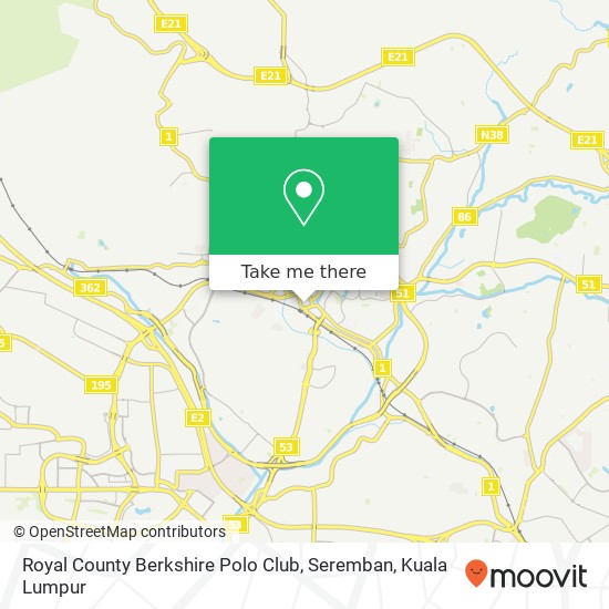 Royal County Berkshire Polo Club, Seremban map