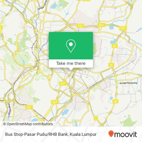 Bus Stop-Pasar Pudu/RHB Bank map