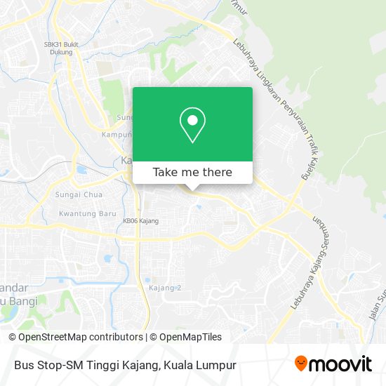 Bus Stop-SM Tinggi Kajang map