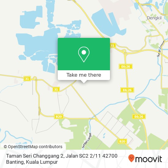 Peta Taman Seri Changgang 2, Jalan SC2 2 / 11 42700 Banting