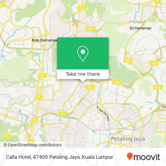 Calla Hotel, 47400 Petaling Jaya map