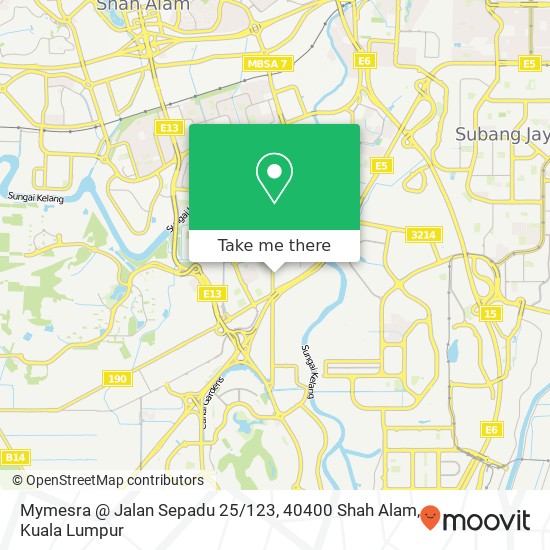 Mymesra @ Jalan Sepadu 25 / 123, 40400 Shah Alam map