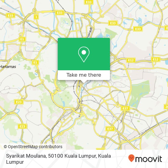 Syarikat Moulana, 50100 Kuala Lumpur map