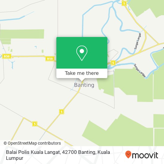 Balai Polis Kuala Langat, 42700 Banting map