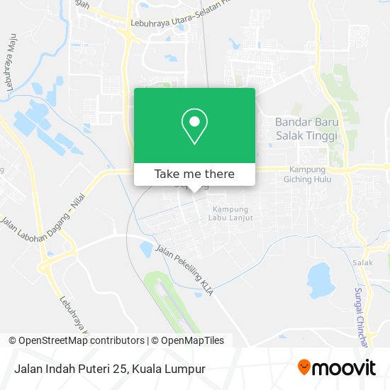 Jalan Indah Puteri 25 map