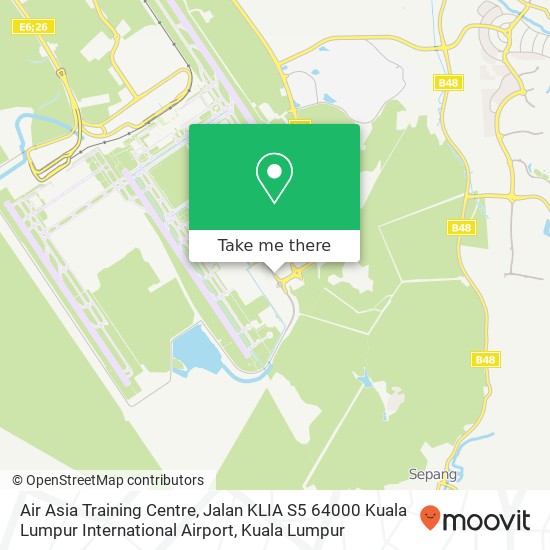 Air Asia Training Centre, Jalan KLIA S5 64000 Kuala Lumpur International Airport map