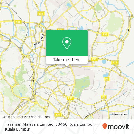 Talisman Malaysia Limited, 50450 Kuala Lumpur map