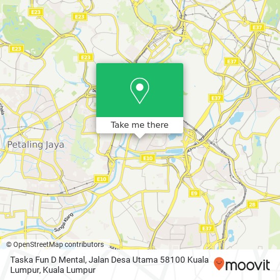 Taska Fun D Mental, Jalan Desa Utama 58100 Kuala Lumpur map