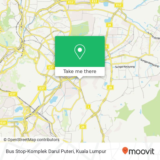 Bus Stop-Komplek Darul Puteri map