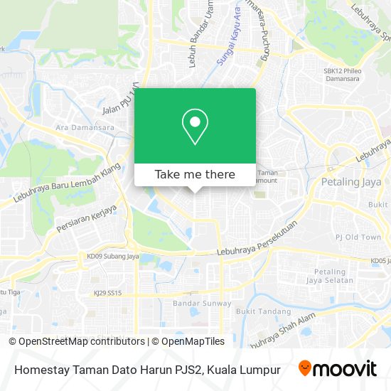 Peta Homestay Taman Dato Harun PJS2